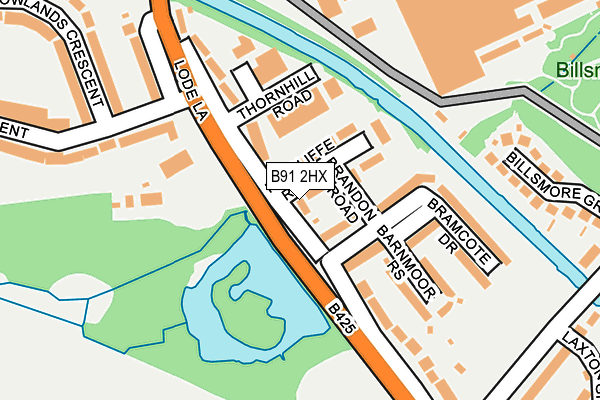 B91 2HX map - OS OpenMap – Local (Ordnance Survey) B91 2HX map - OS OpenMap – Local (Ordnance Survey)