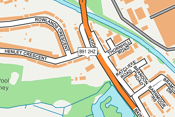 B91 2HZ map - OS OpenMap – Local (Ordnance Survey) B91 2HZ map - OS OpenMap – Local (Ordnance Survey)