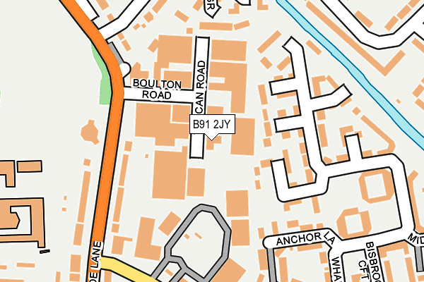 B91 2JY map - OS OpenMap – Local (Ordnance Survey) B91 2JY map - OS OpenMap – Local (Ordnance Survey)