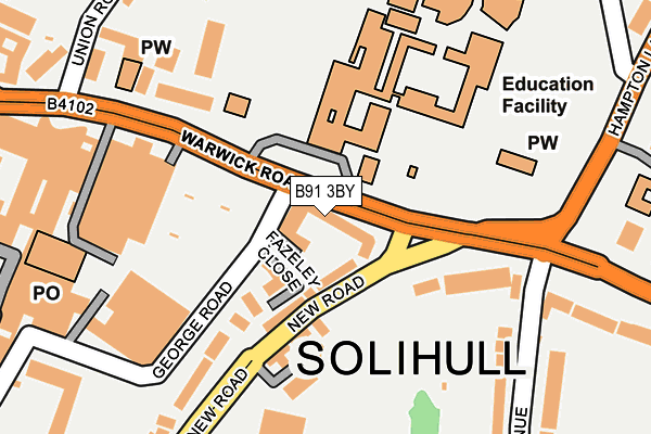 B91 3BY map - OS OpenMap – Local (Ordnance Survey) B91 3BY map - OS OpenMap – Local (Ordnance Survey)