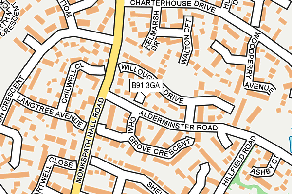B91 3GA map - OS OpenMap – Local (Ordnance Survey) B91 3GA map - OS OpenMap – Local (Ordnance Survey)