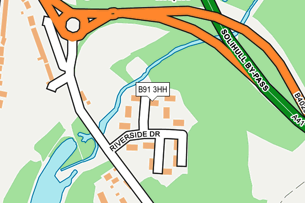 B91 3HH map - OS OpenMap – Local (Ordnance Survey) B91 3HH map - OS OpenMap – Local (Ordnance Survey)
