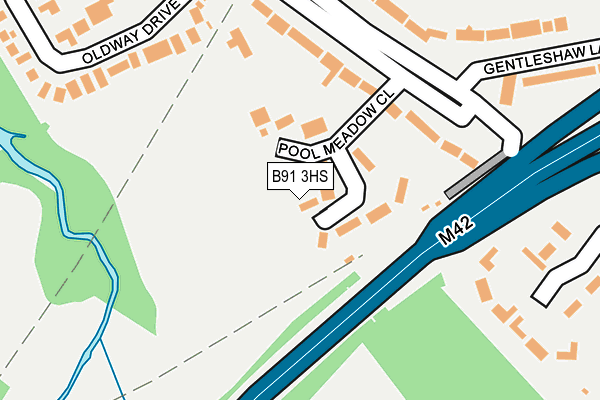 B91 3HS map - OS OpenMap – Local (Ordnance Survey) B91 3HS map - OS OpenMap – Local (Ordnance Survey)