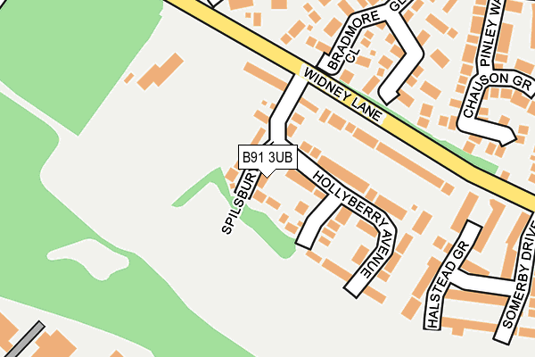 B91 3UB map - OS OpenMap – Local (Ordnance Survey) B91 3UB map - OS OpenMap – Local (Ordnance Survey)