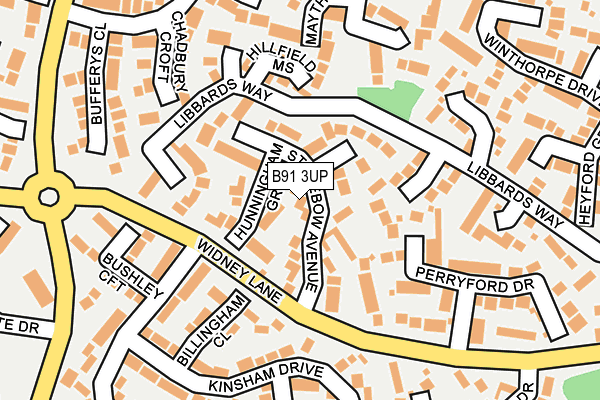 B91 3UP map - OS OpenMap – Local (Ordnance Survey) B91 3UP map - OS OpenMap – Local (Ordnance Survey)