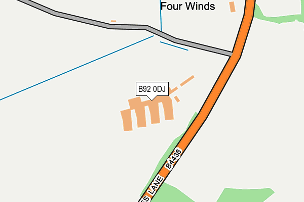 B92 0DJ map - OS OpenMap – Local (Ordnance Survey) B92 0DJ map - OS OpenMap – Local (Ordnance Survey)