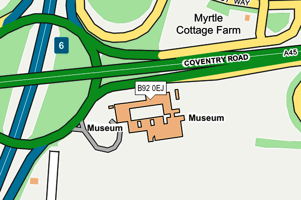 B92 0EJ map - OS OpenMap – Local (Ordnance Survey) B92 0EJ map - OS OpenMap – Local (Ordnance Survey)