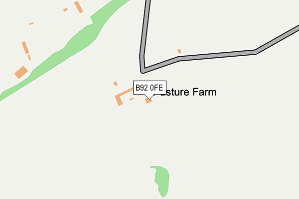 B92 0FE map - OS OpenMap – Local (Ordnance Survey) B92 0FE map - OS OpenMap – Local (Ordnance Survey)