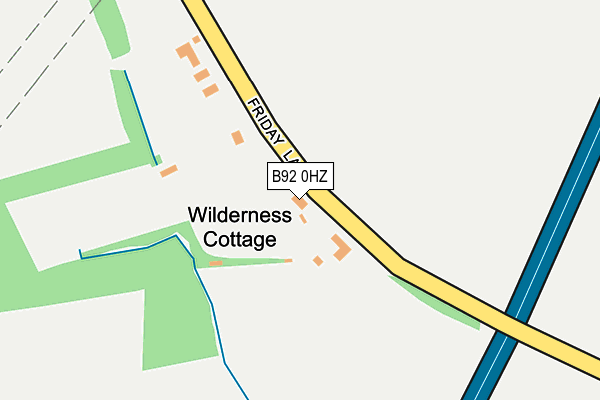 B92 0HZ map - OS OpenMap – Local (Ordnance Survey) B92 0HZ map - OS OpenMap – Local (Ordnance Survey)