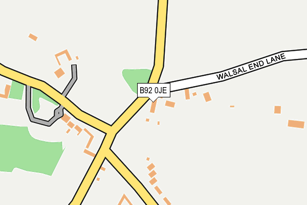 B92 0JE map - OS OpenMap – Local (Ordnance Survey) B92 0JE map - OS OpenMap – Local (Ordnance Survey)