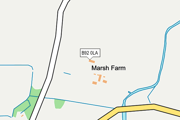 B92 0LA map - OS OpenMap – Local (Ordnance Survey) B92 0LA map - OS OpenMap – Local (Ordnance Survey)