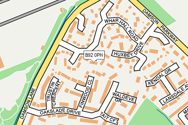 B92 0PH map - OS OpenMap – Local (Ordnance Survey) B92 0PH map - OS OpenMap – Local (Ordnance Survey)