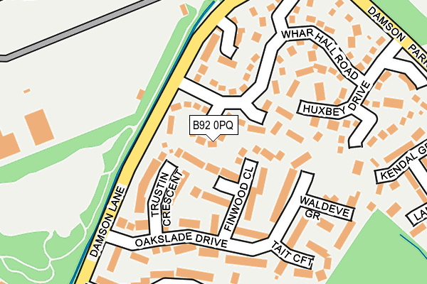 B92 0PQ map - OS OpenMap – Local (Ordnance Survey) B92 0PQ map - OS OpenMap – Local (Ordnance Survey)