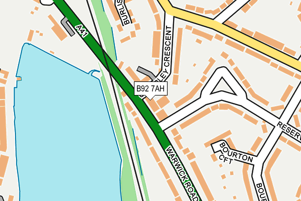 B92 7AH map - OS OpenMap – Local (Ordnance Survey) B92 7AH map - OS OpenMap – Local (Ordnance Survey)