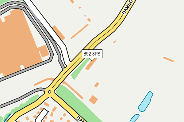 B92 8PS map - OS OpenMap – Local (Ordnance Survey) B92 8PS map - OS OpenMap – Local (Ordnance Survey)