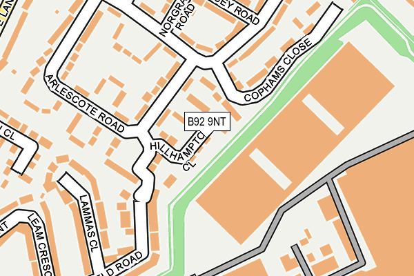 B92 9NT map - OS OpenMap – Local (Ordnance Survey) B92 9NT map - OS OpenMap – Local (Ordnance Survey)