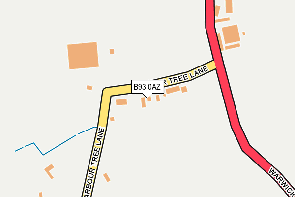 B93 0AZ map - OS OpenMap – Local (Ordnance Survey) B93 0AZ map - OS OpenMap – Local (Ordnance Survey)