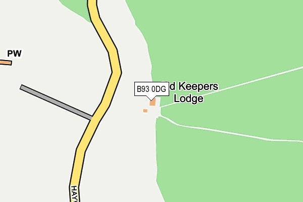 B93 0DG map - OS OpenMap – Local (Ordnance Survey) B93 0DG map - OS OpenMap – Local (Ordnance Survey)