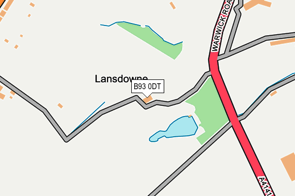 B93 0DT map - OS OpenMap – Local (Ordnance Survey) B93 0DT map - OS OpenMap – Local (Ordnance Survey)