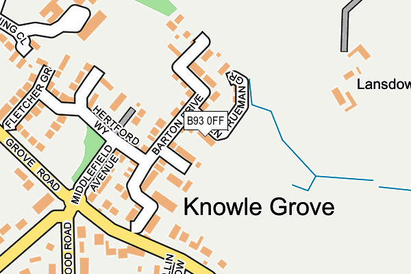 B93 0FF map - OS OpenMap – Local (Ordnance Survey) B93 0FF map - OS OpenMap – Local (Ordnance Survey)