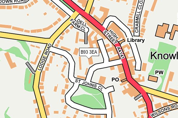 B93 3EA map - OS OpenMap – Local (Ordnance Survey) B93 3EA map - OS OpenMap – Local (Ordnance Survey)