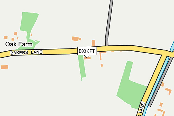 B93 8PT map - OS OpenMap – Local (Ordnance Survey) B93 8PT map - OS OpenMap – Local (Ordnance Survey)