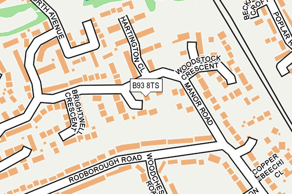 B93 8TS map - OS OpenMap – Local (Ordnance Survey) B93 8TS map - OS OpenMap – Local (Ordnance Survey)