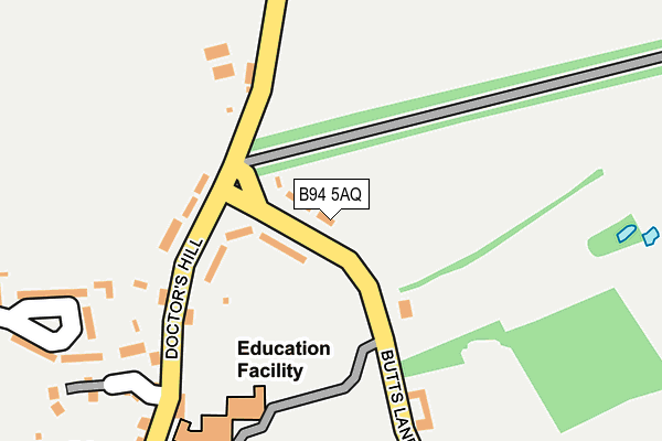 B94 5AQ map - OS OpenMap – Local (Ordnance Survey) B94 5AQ map - OS OpenMap – Local (Ordnance Survey)