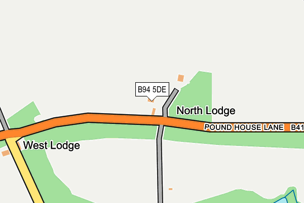 B94 5DE map - OS OpenMap – Local (Ordnance Survey)