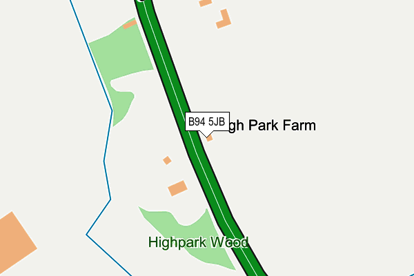 B94 5JB map - OS OpenMap – Local (Ordnance Survey)