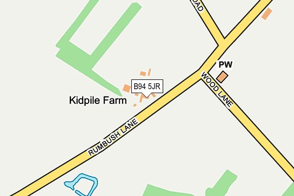 B94 5JR map - OS OpenMap – Local (Ordnance Survey) B94 5JR map - OS OpenMap – Local (Ordnance Survey)
