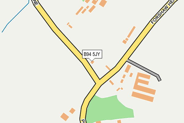 B94 5JY map - OS OpenMap – Local (Ordnance Survey) B94 5JY map - OS OpenMap – Local (Ordnance Survey)