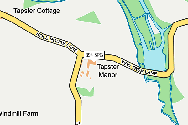 B94 5PG map - OS OpenMap – Local (Ordnance Survey) B94 5PG map - OS OpenMap – Local (Ordnance Survey)