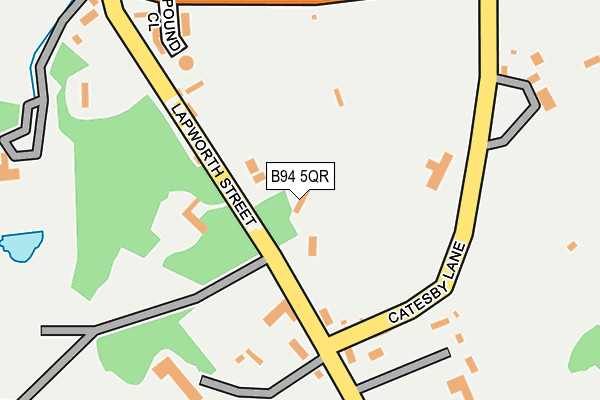 B94 5QR map - OS OpenMap – Local (Ordnance Survey) B94 5QR map - OS OpenMap – Local (Ordnance Survey)