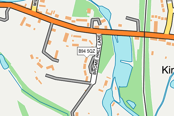 B94 5QZ map - OS OpenMap – Local (Ordnance Survey) B94 5QZ map - OS OpenMap – Local (Ordnance Survey)