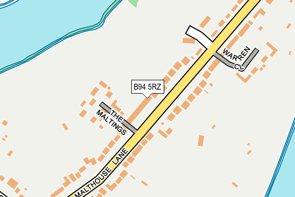 B94 5RZ map - OS OpenMap – Local (Ordnance Survey) B94 5RZ map - OS OpenMap – Local (Ordnance Survey)