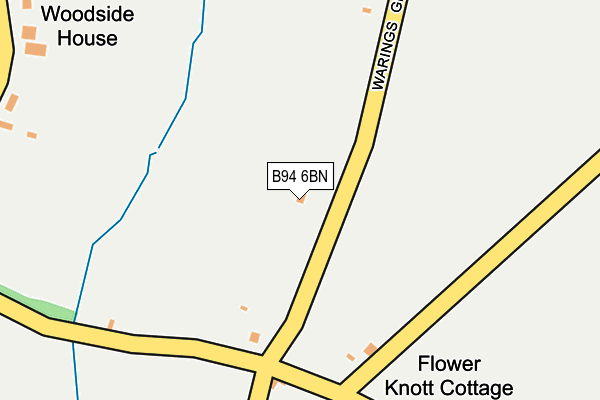 B94 6BN map - OS OpenMap – Local (Ordnance Survey) B94 6BN map - OS OpenMap – Local (Ordnance Survey)
