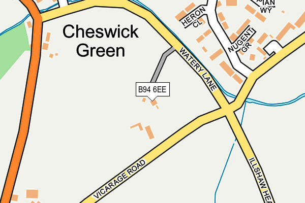 B94 6EE map - OS OpenMap – Local (Ordnance Survey) B94 6EE map - OS OpenMap – Local (Ordnance Survey)