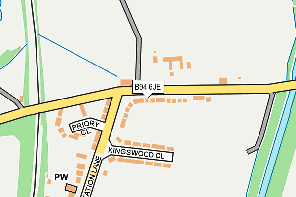 B94 6JE map - OS OpenMap – Local (Ordnance Survey) B94 6JE map - OS OpenMap – Local (Ordnance Survey)