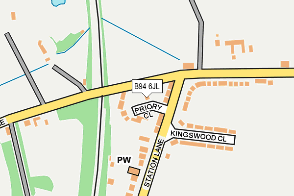 B94 6JL map - OS OpenMap – Local (Ordnance Survey) B94 6JL map - OS OpenMap – Local (Ordnance Survey)