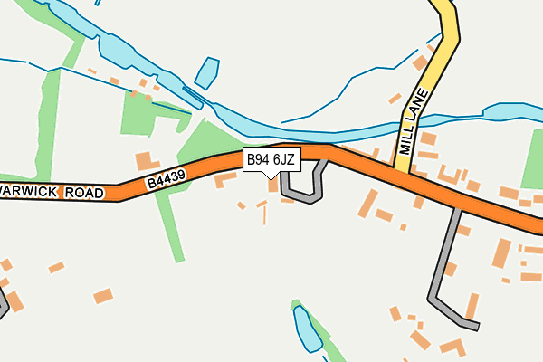 B94 6JZ map - OS OpenMap – Local (Ordnance Survey) B94 6JZ map - OS OpenMap – Local (Ordnance Survey)