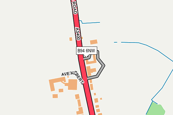 B94 6NW map - OS OpenMap – Local (Ordnance Survey)
