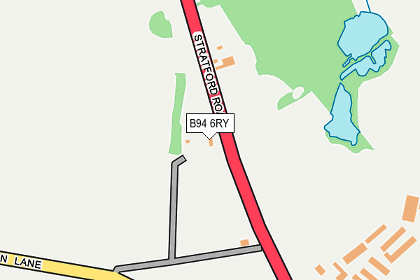 B94 6RY map - OS OpenMap – Local (Ordnance Survey) B94 6RY map - OS OpenMap – Local (Ordnance Survey)