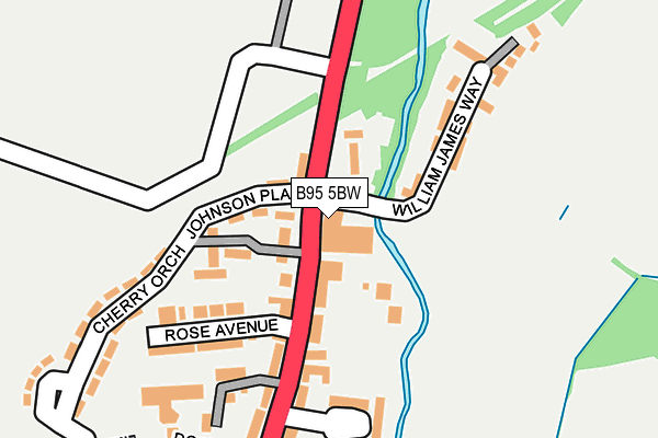 B95 5BW map - OS OpenMap – Local (Ordnance Survey) B95 5BW map - OS OpenMap – Local (Ordnance Survey)