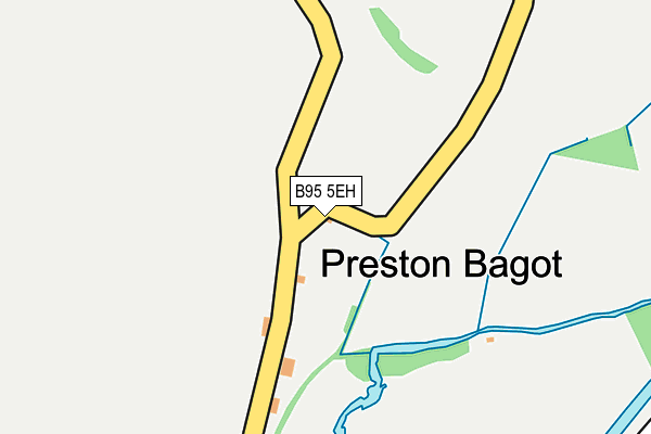 B95 5EH map - OS OpenMap – Local (Ordnance Survey)