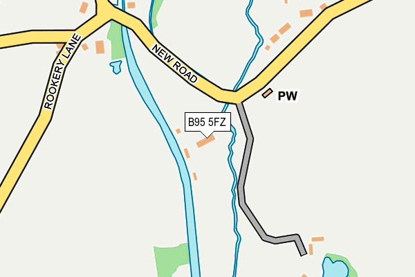 B95 5FZ map - OS OpenMap – Local (Ordnance Survey) B95 5FZ map - OS OpenMap – Local (Ordnance Survey)