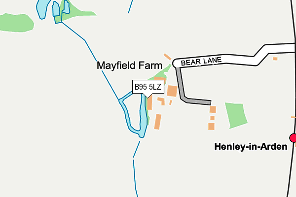 B95 5LZ map - OS OpenMap – Local (Ordnance Survey) B95 5LZ map - OS OpenMap – Local (Ordnance Survey)