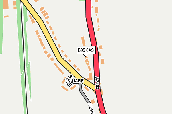 B95 6AS map - OS OpenMap – Local (Ordnance Survey) B95 6AS map - OS OpenMap – Local (Ordnance Survey)