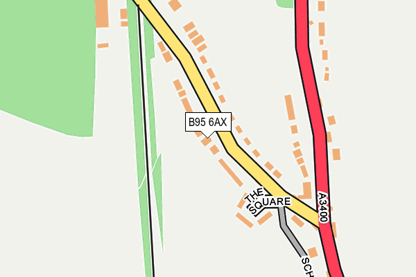 B95 6AX map - OS OpenMap – Local (Ordnance Survey) B95 6AX map - OS OpenMap – Local (Ordnance Survey)