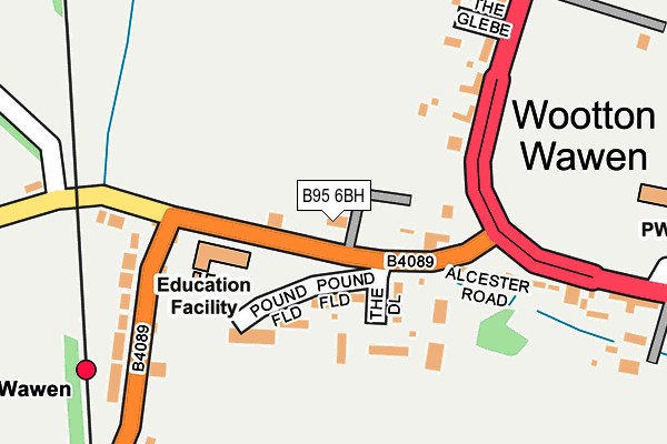 B95 6BH map - OS OpenMap – Local (Ordnance Survey) B95 6BH map - OS OpenMap – Local (Ordnance Survey)
